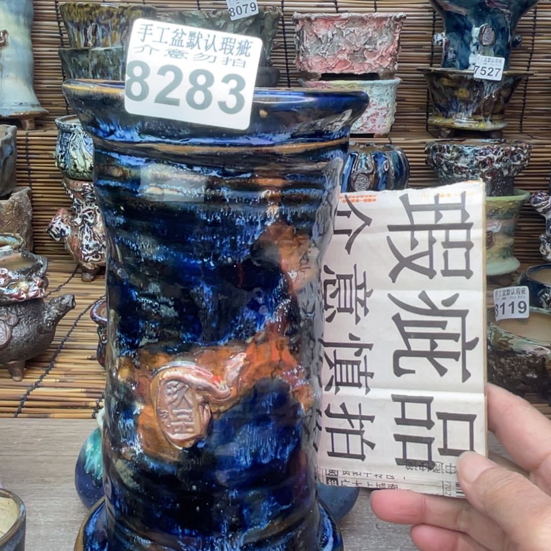手工花盆默认瑕疵完美者勿拍