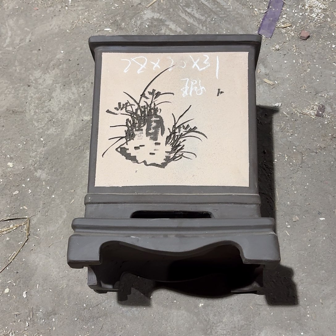 宜兴紫砂花盆，现货发