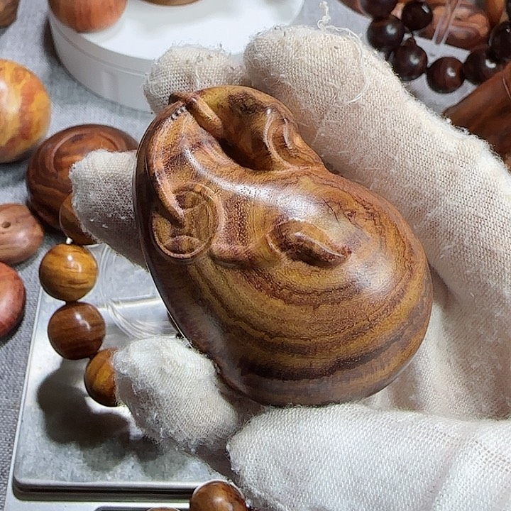 黄花梨/降香黄檀海黄钱袋