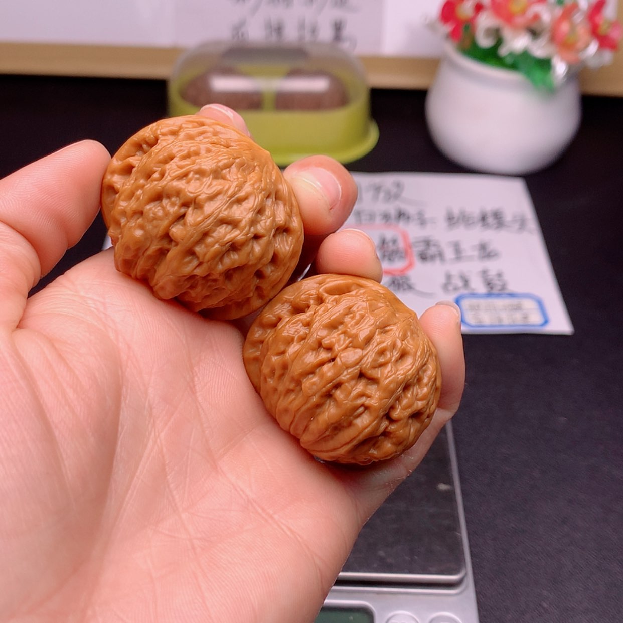 【闪购商品】文玩核桃把件铁锤40➕微修