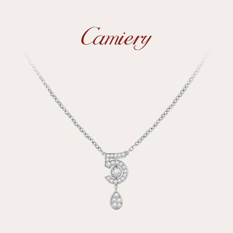 CAMIERY 时尚轻奢5号水滴项链百搭