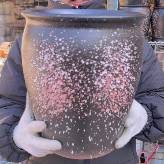 紫砂花盆高30口25—————