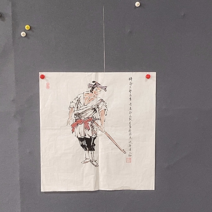 国画50/50明海手绘画芯