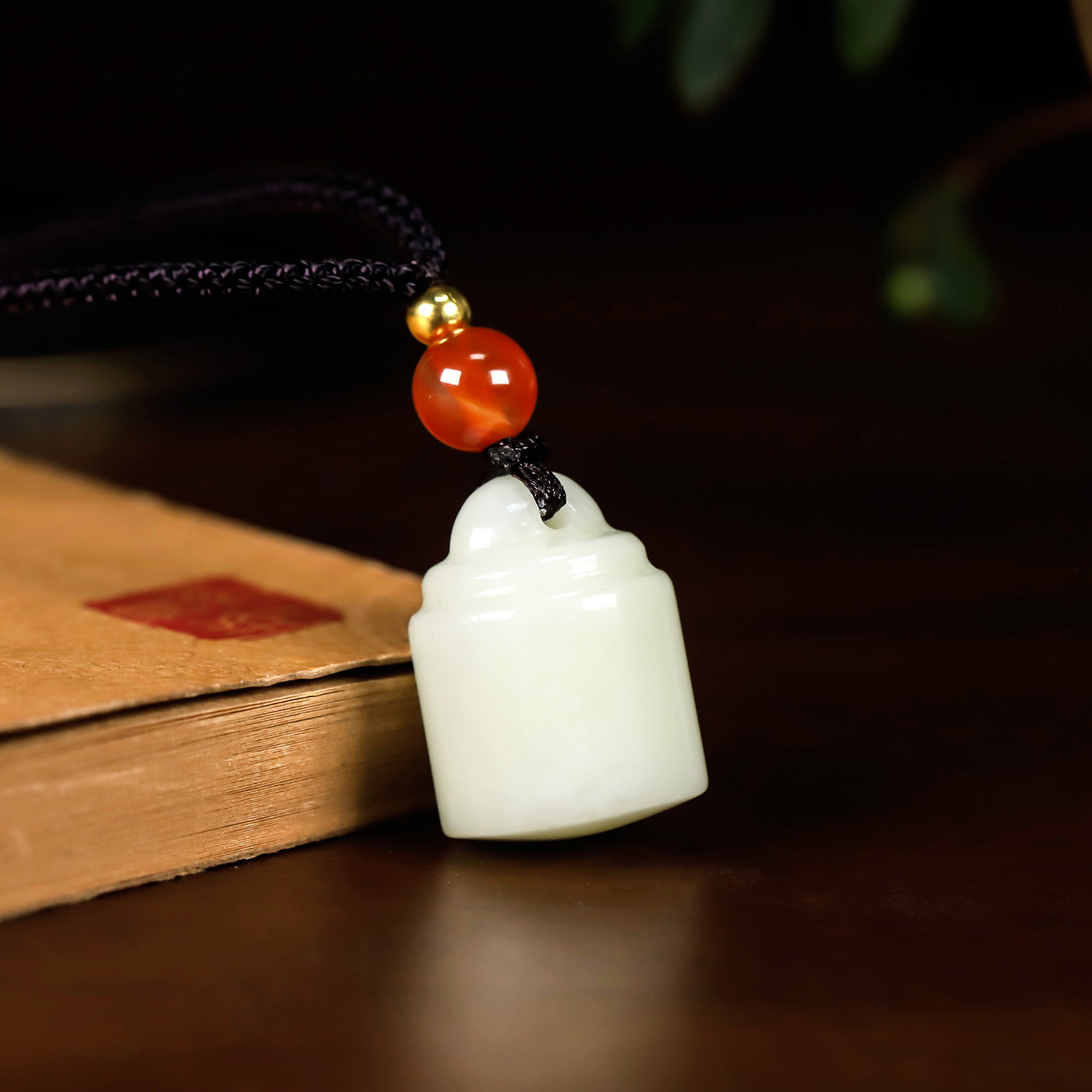 陕西西安蓝田玉称心如意小吊坠挂坠精致礼物天然活玉正品保真