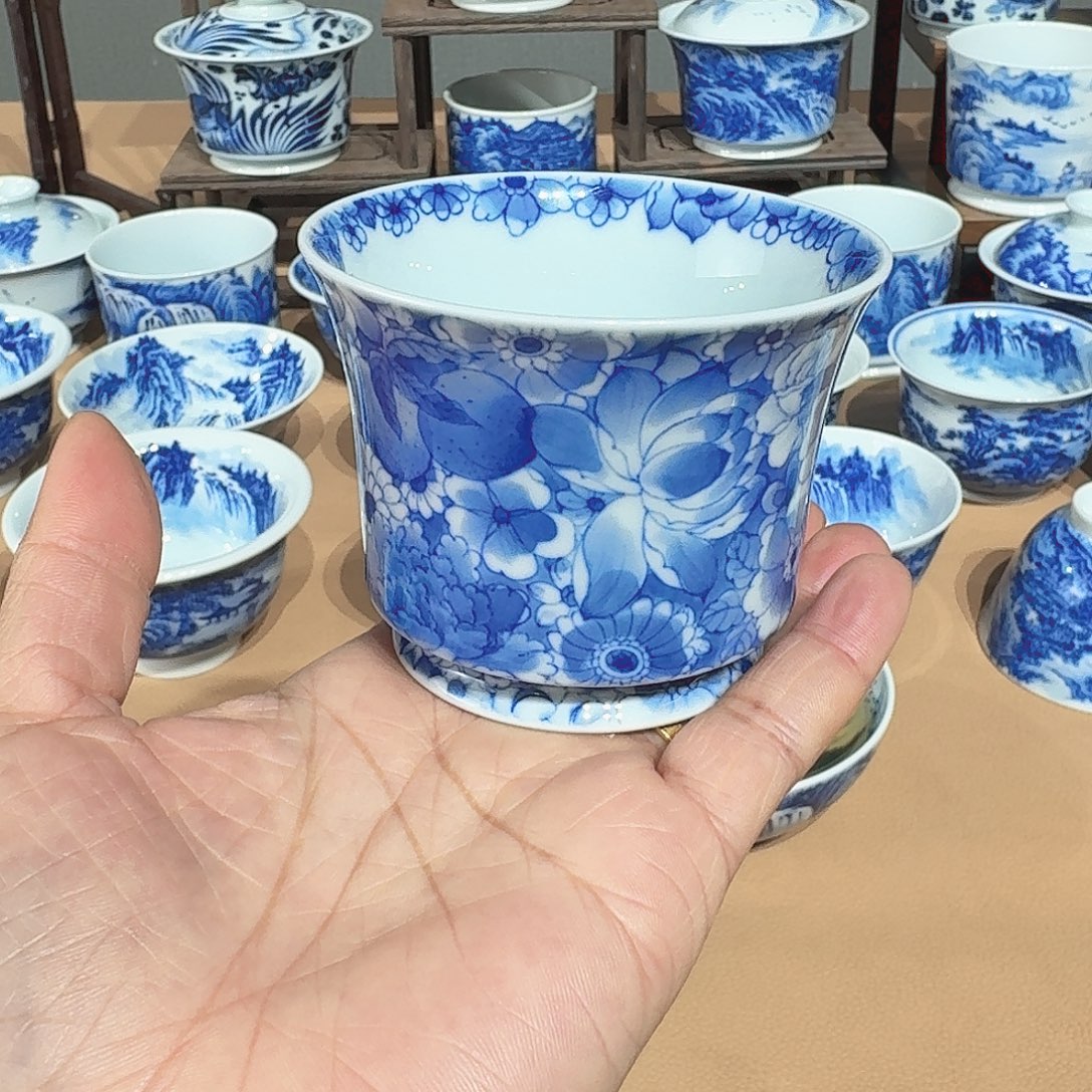 景德镇纯手绘单杯微瑕