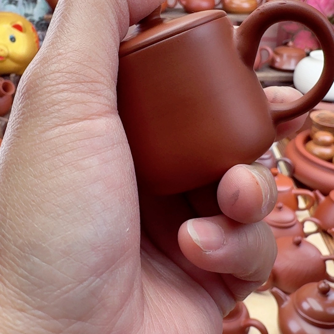 紫砂茶壶小汉瓦50 CC手拉