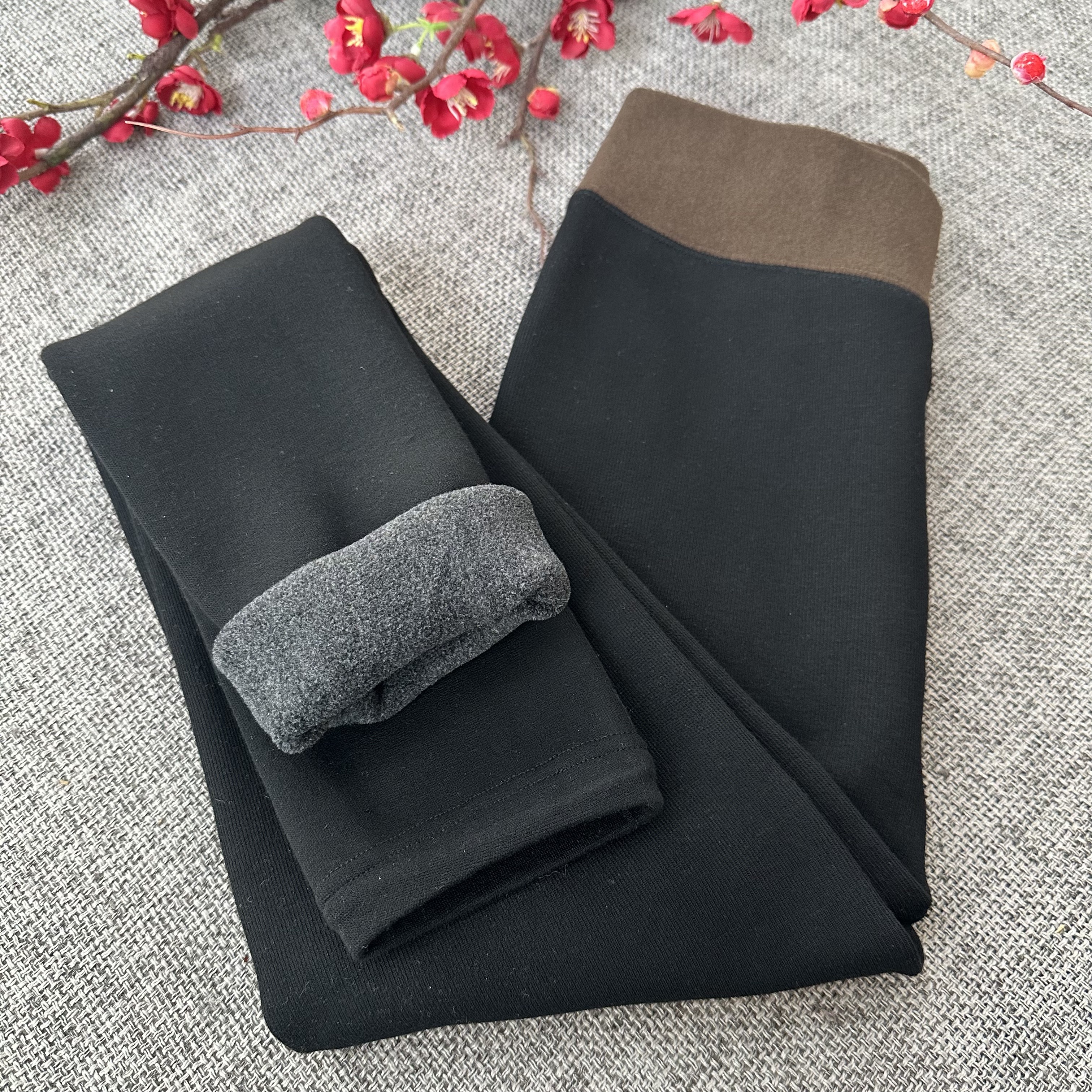 【语禾】3393加绒加大版高弹棉加厚打底裤子