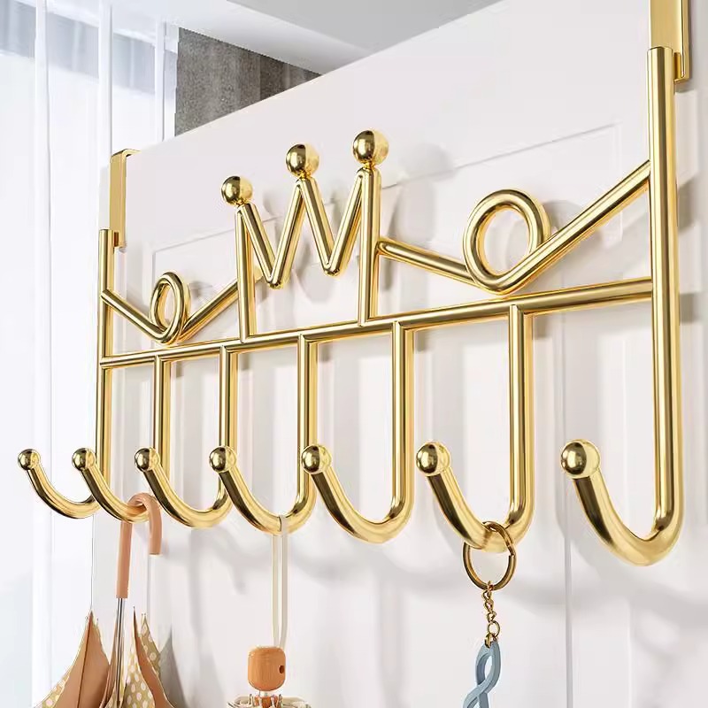 【新疆包邮】门后挂钩宿舍挂衣架壁挂加固挂衣钩衣帽架加粗置物家用