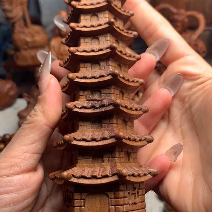 檀香木把件心**尘老山檀木