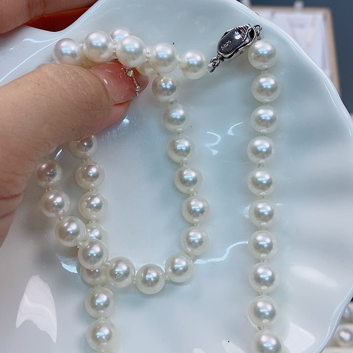 海水珍珠项链未镶嵌akoya8-8.5mm