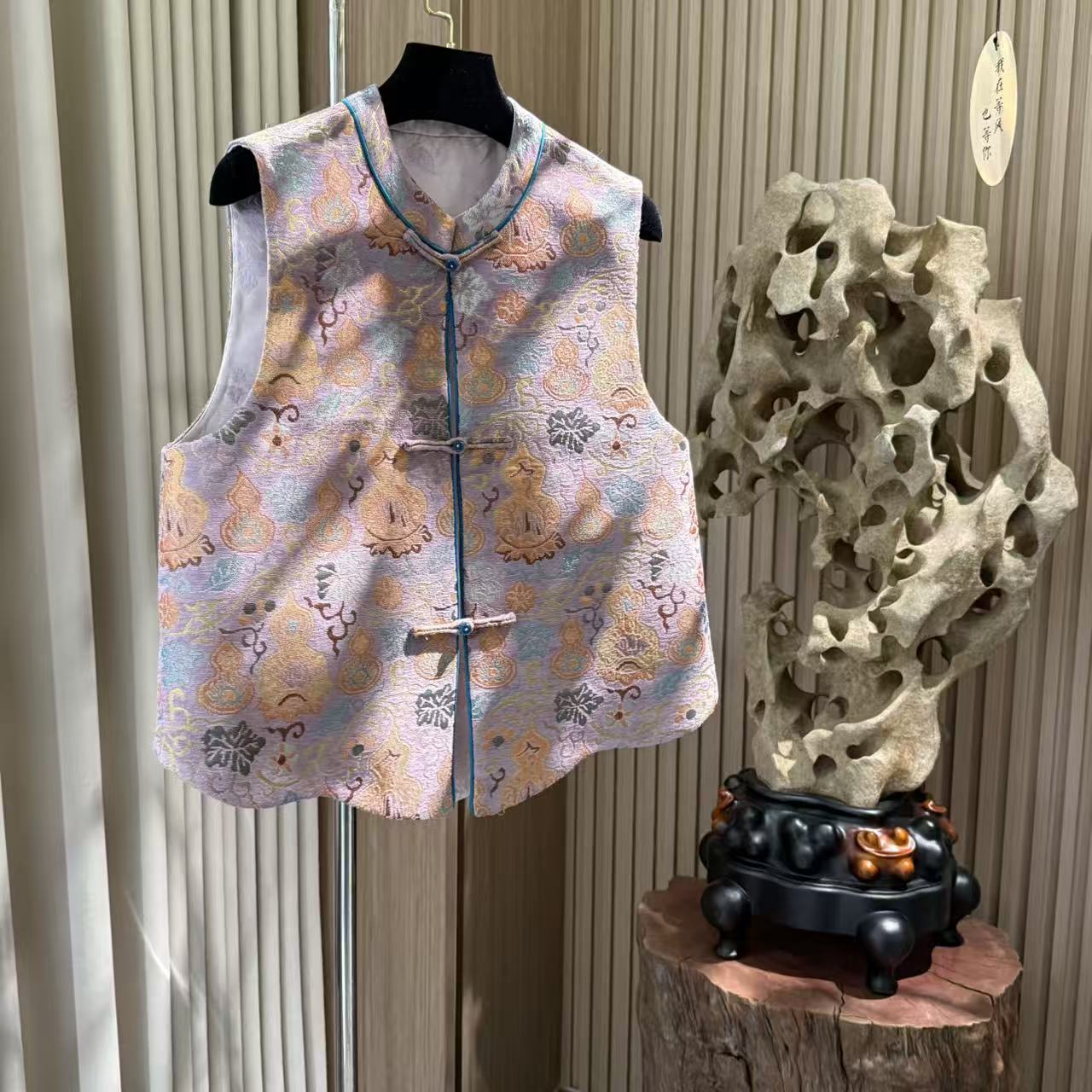 洛紫凝香-新中式国风葫芦无袖马甲