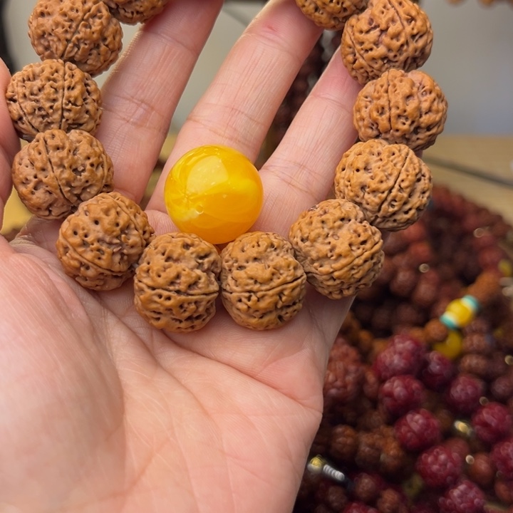 心***殇原皮单圈手串老树王