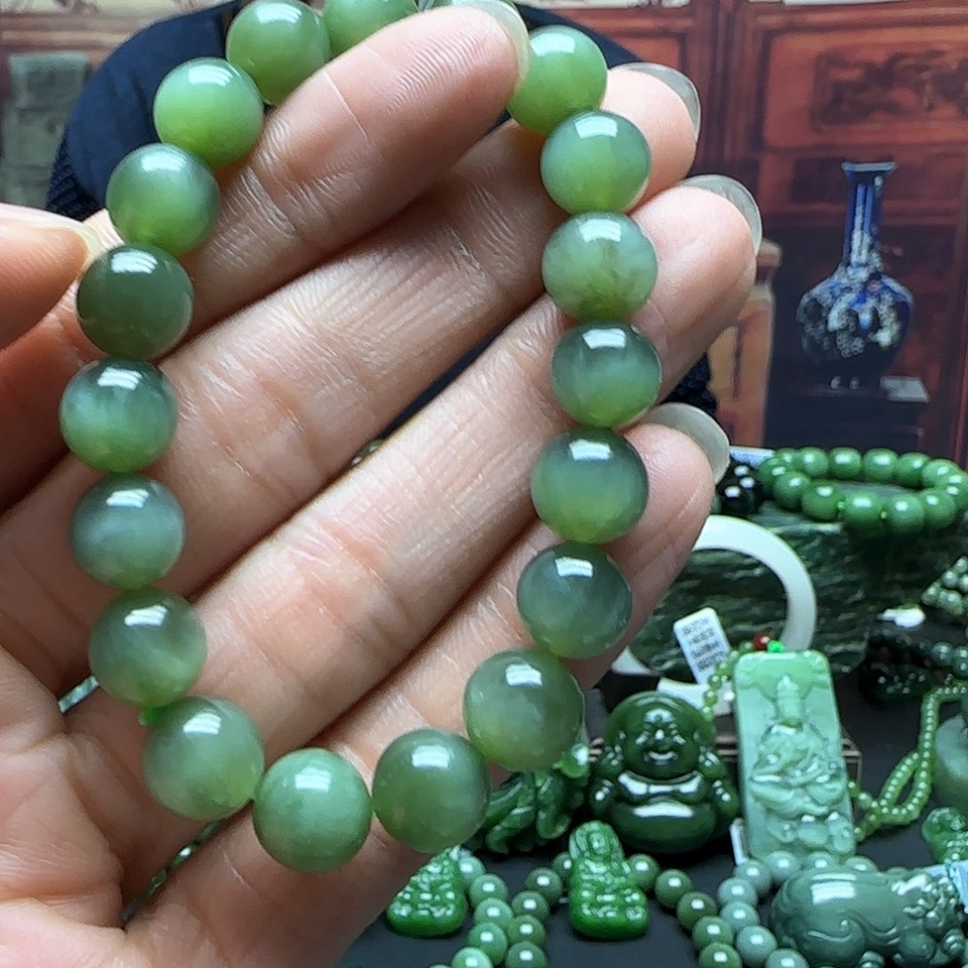 和田玉手串未镶嵌