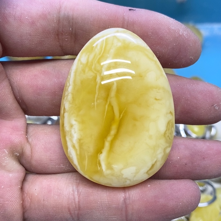 蜜蜡裸石未镶嵌吊坠