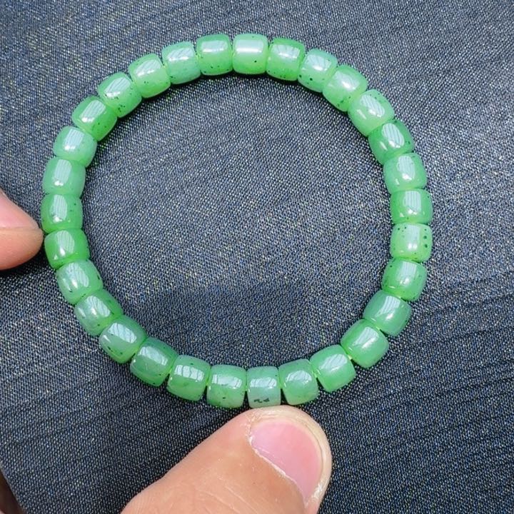 和田玉（碧玉）手链未镶嵌
