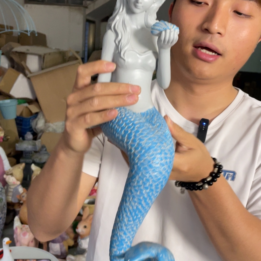 【闪购商品】陶瓷摆件美人鱼摆件