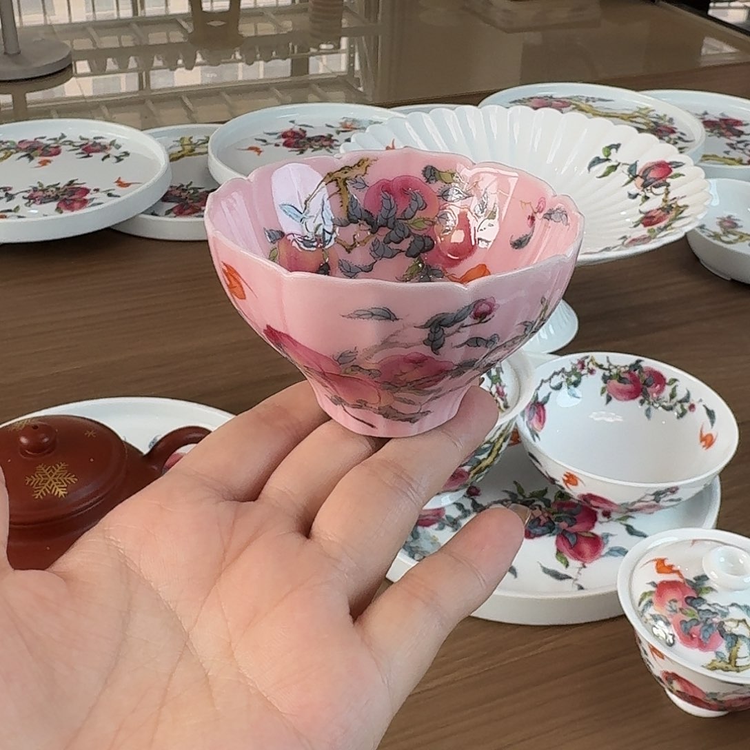 珐琅彩主人杯茶具套装