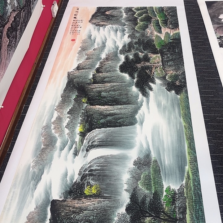 国画山水图画作品