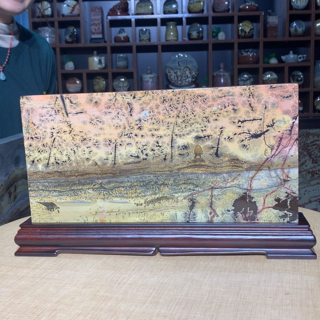 紫砂，广西国画石摆件，收藏观赏