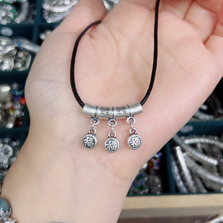 吊坠足银无足银999福牌弯管