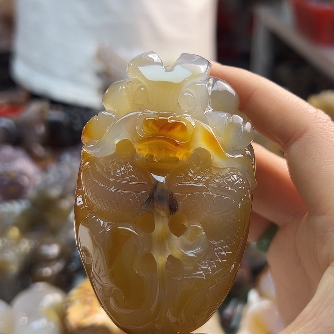 玛瑙/玉髓未镶嵌吊坠(不含链)