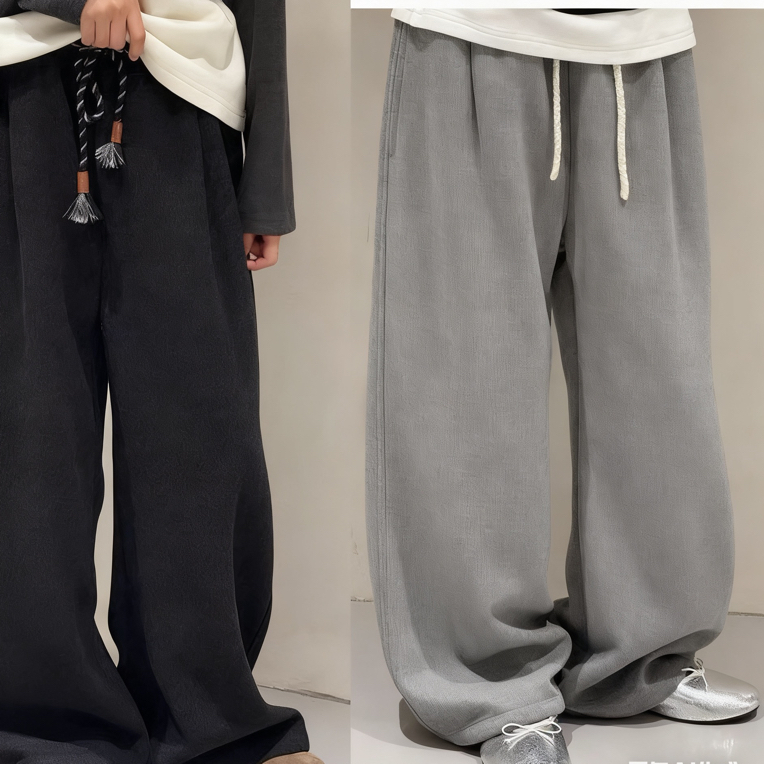 儿童裤子2025深秋冬新品男女童880362中大童直筒休闲糯米运动长裤