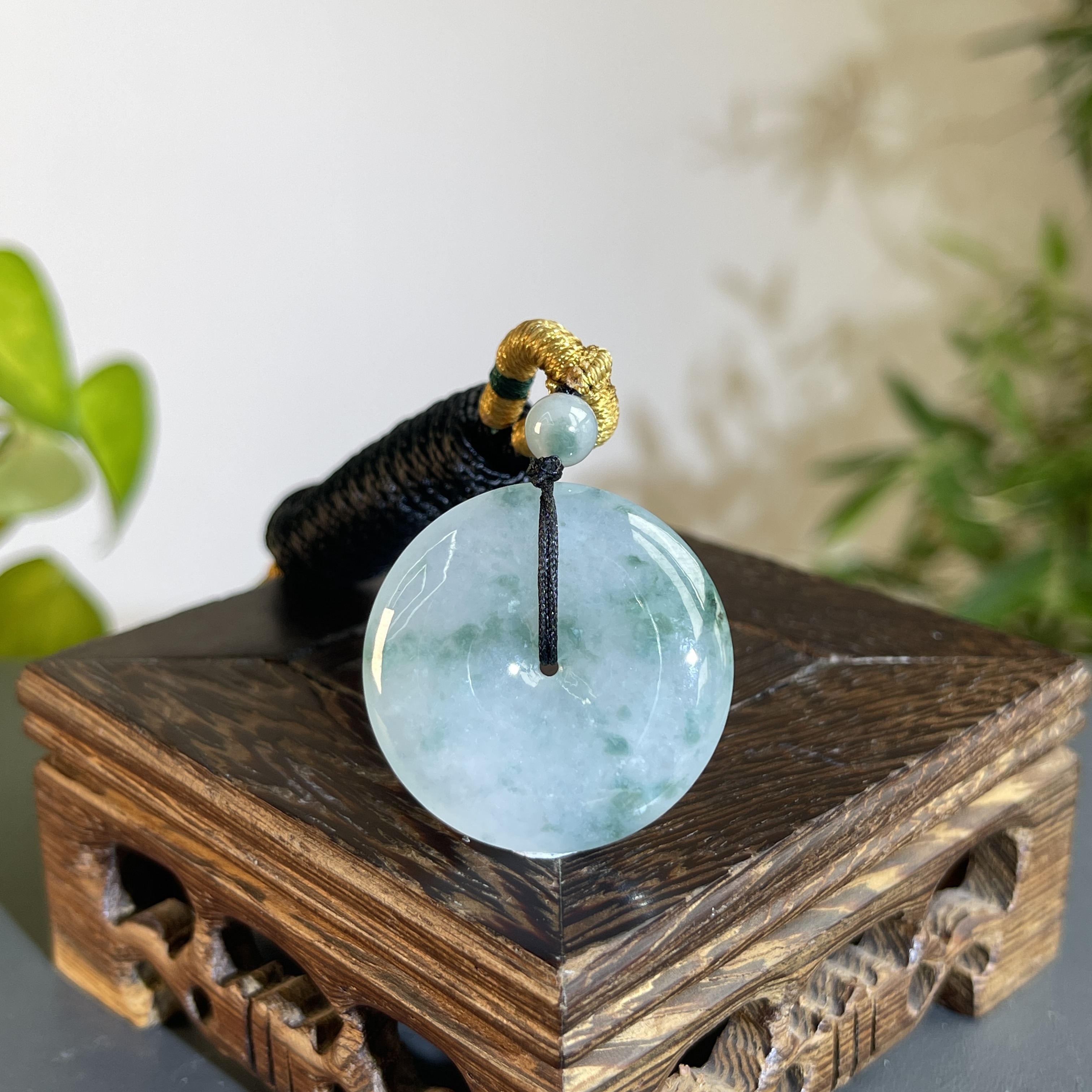 JTB02-229 天然缅甸翡翠A货 平安扣