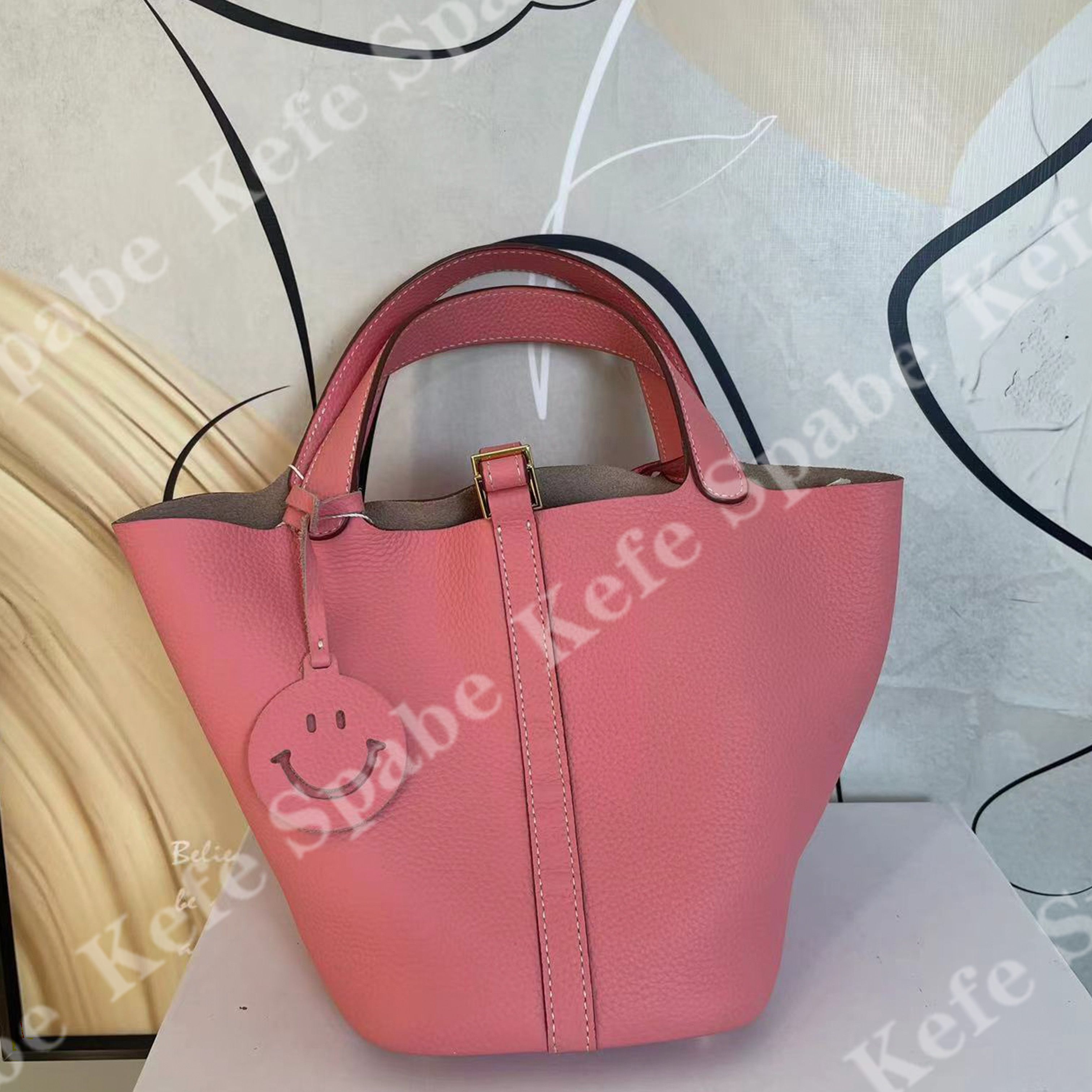 HM09325新款粉色手提菜篮子-1