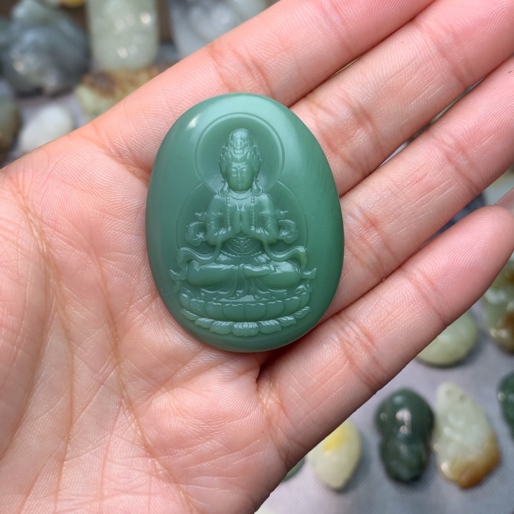 和田玉挂件未镶嵌李**，