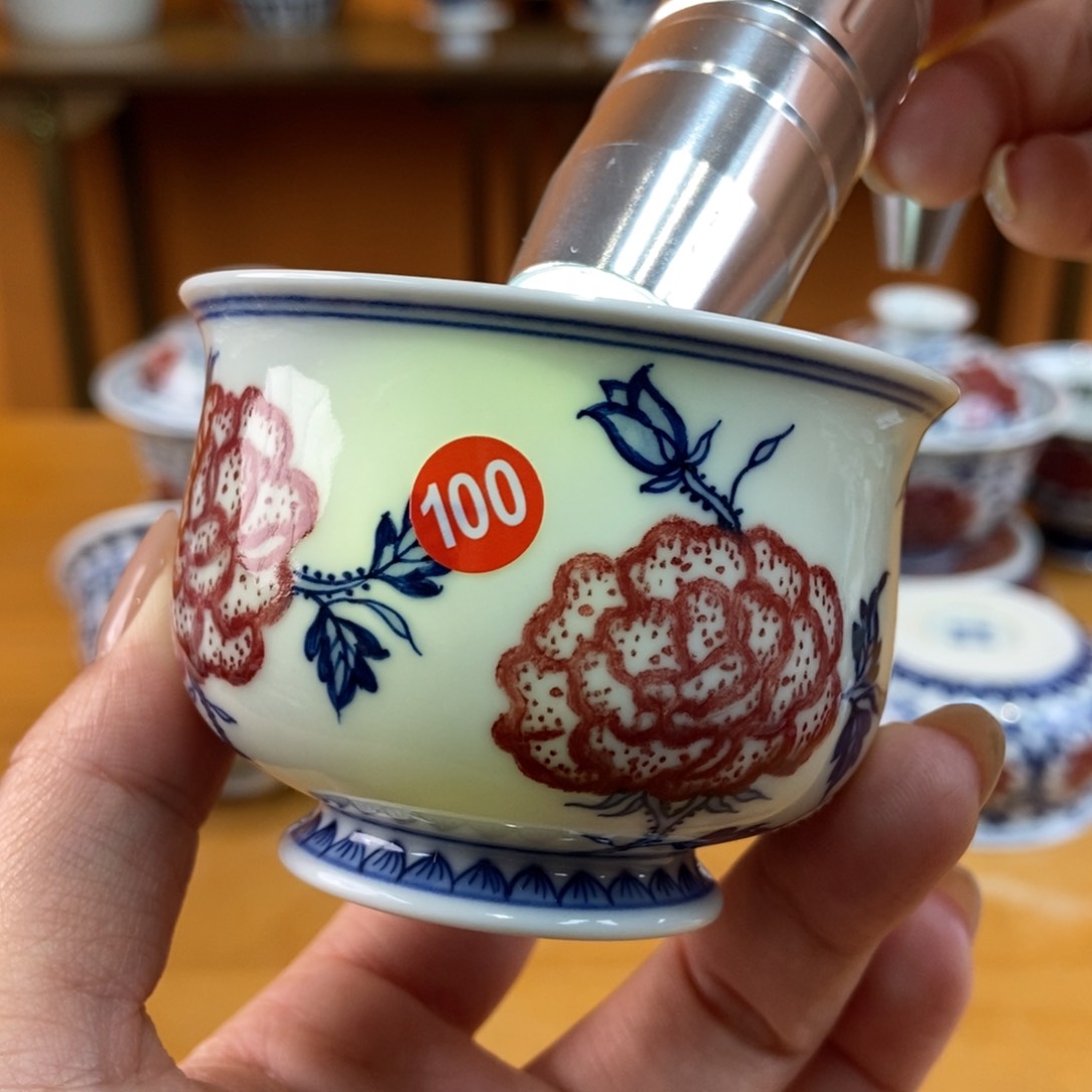 手绘现代茶具非古董