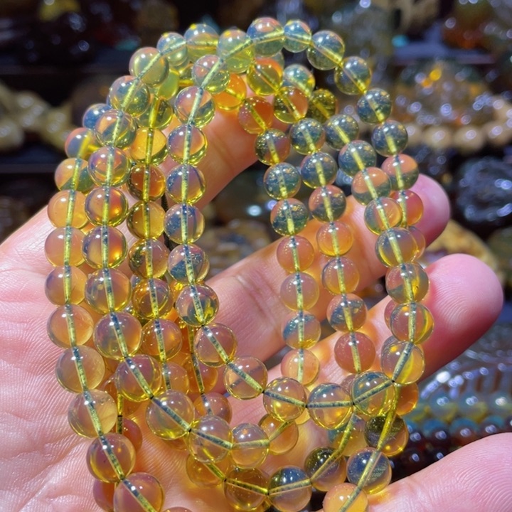 琥珀手链未镶嵌天然