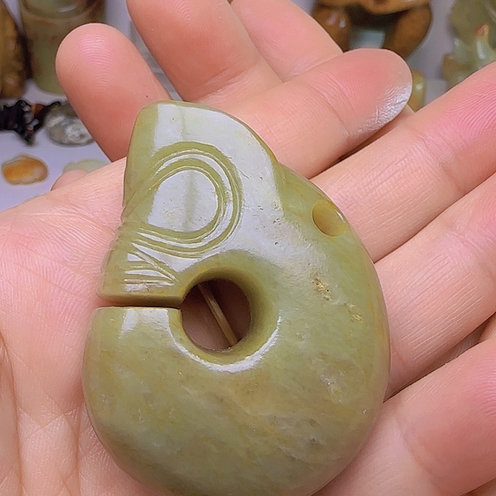 和田玉吊坠(不含链)未镶嵌