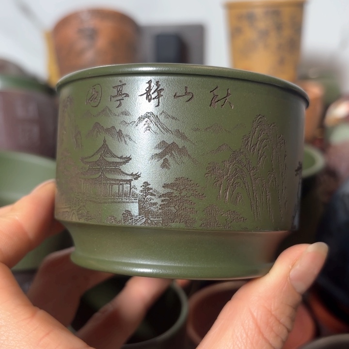 紫砂茶杯新年紫砂杯放漏