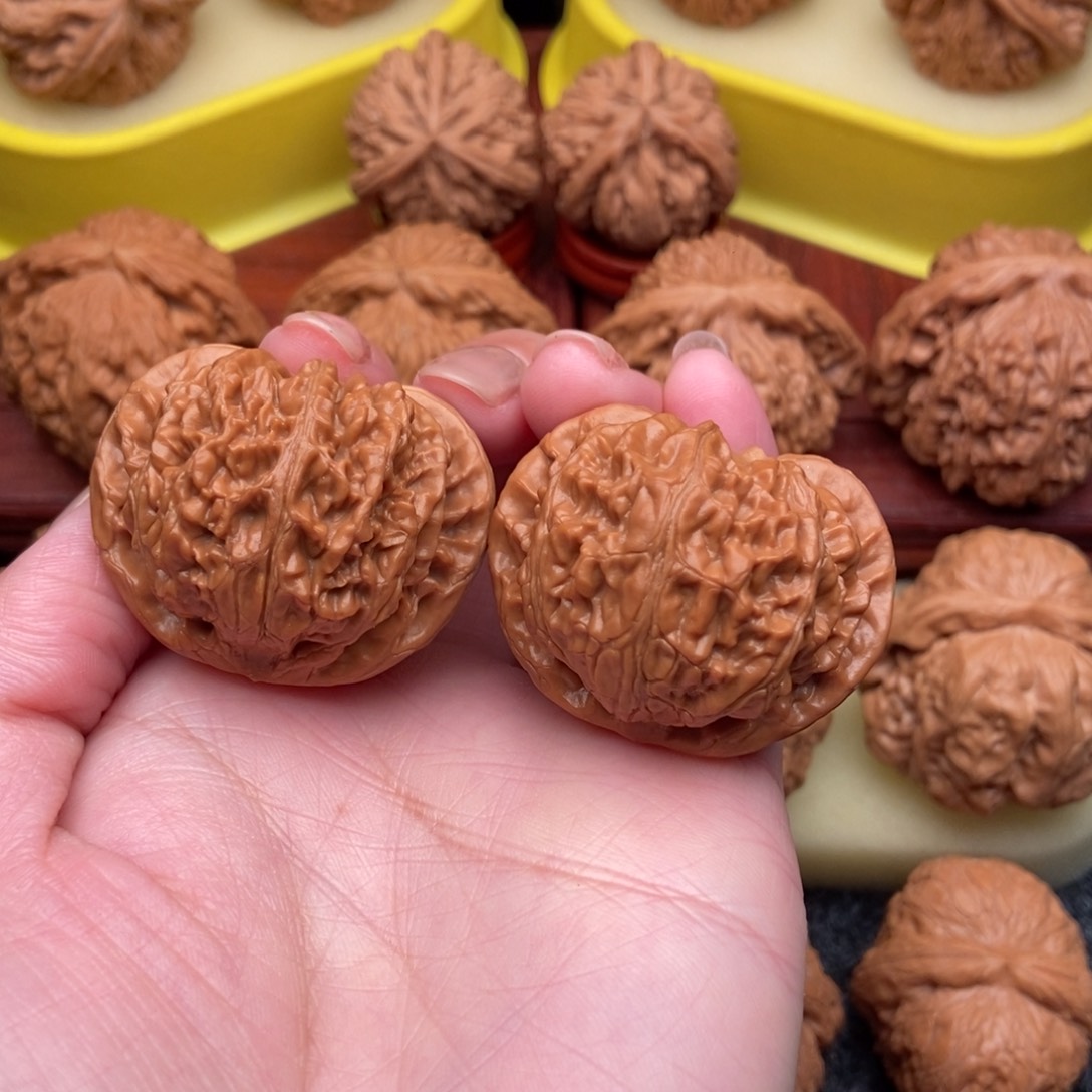 桃核把件宫灯狮子头41