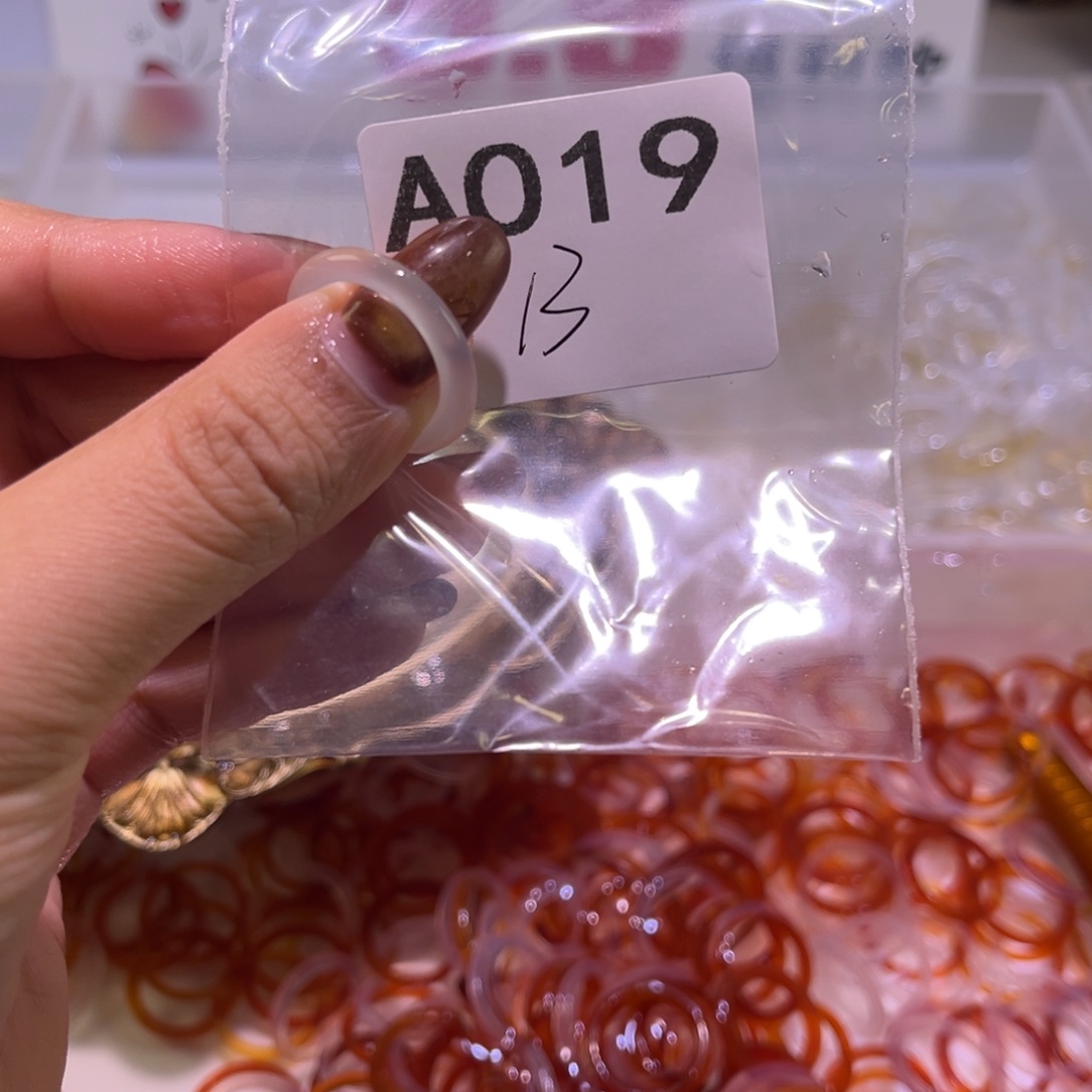 玛瑙/玉髓未镶嵌戒指019