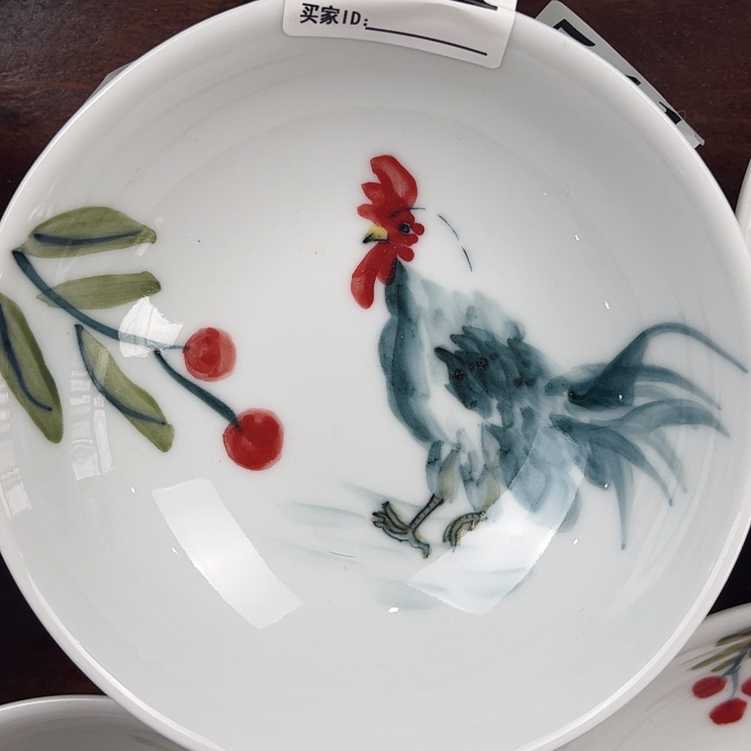 瓷片仙****字景德镇陶瓷手工手绘制作