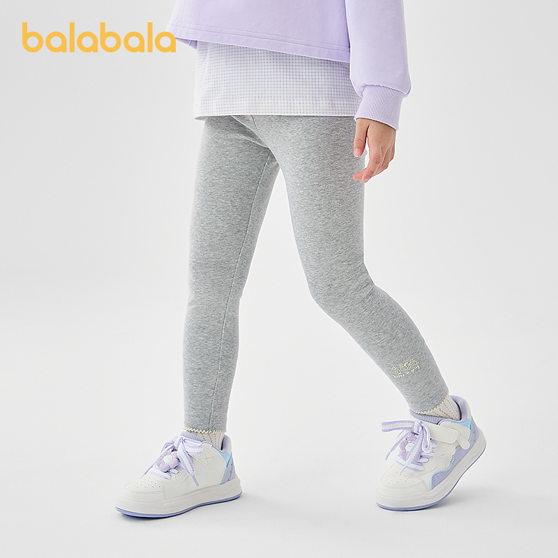 巴拉巴拉童装女童打底裤2025春季新款长裤子甜美文艺百搭休闲时尚