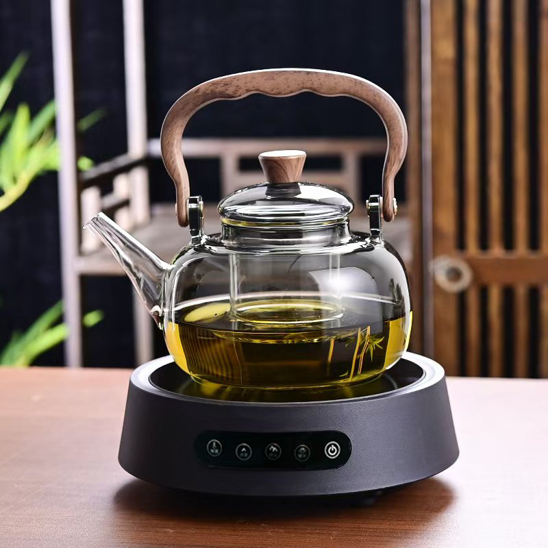 正茗堂电陶炉新款1500瓦家用多功能电陶炉玻璃提梁壶套装