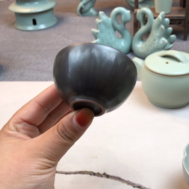 瓷片仿古黑珍珠小杯