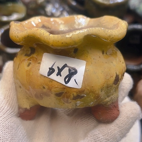 粗陶花盆手工花盆