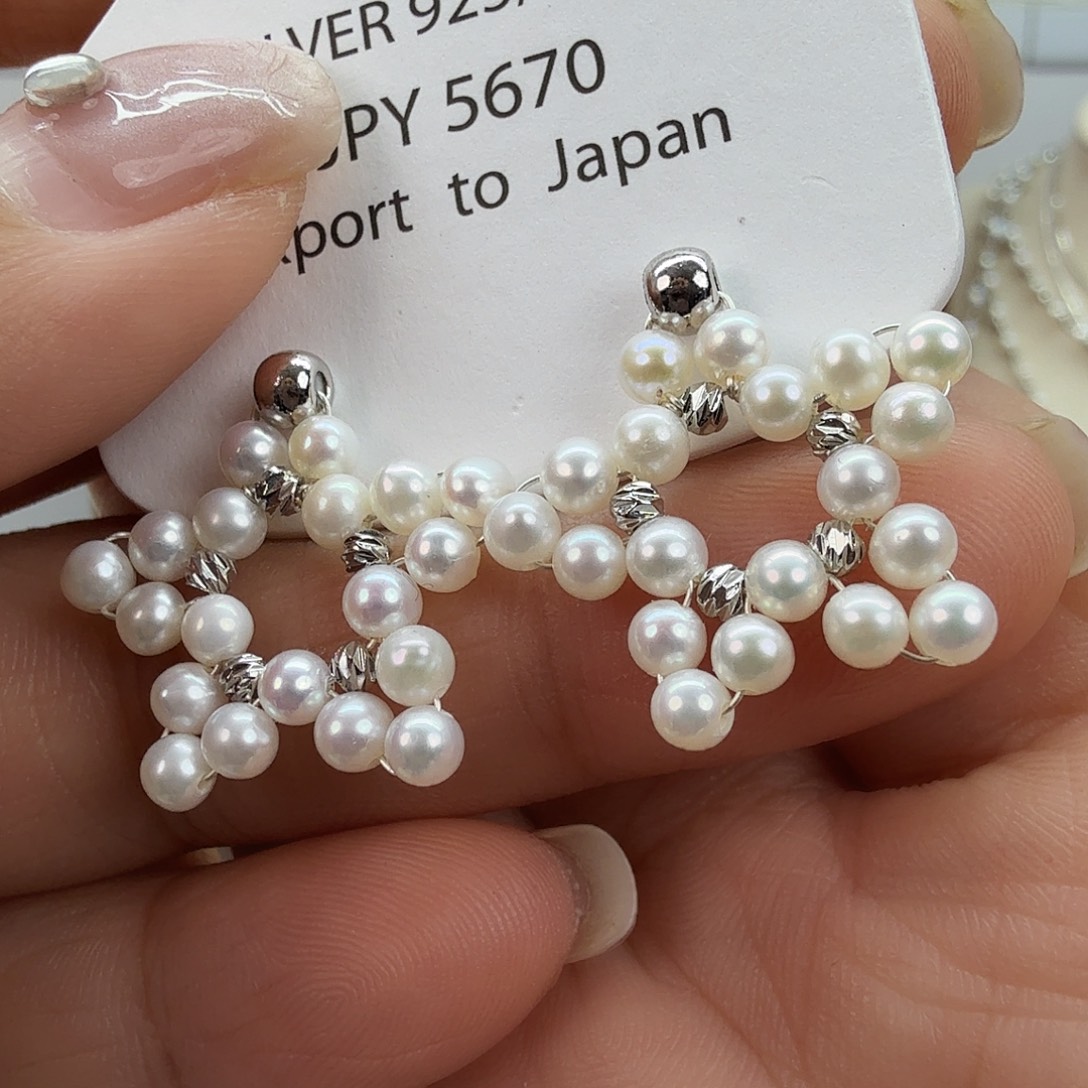 淡水珍珠耳饰未镶嵌