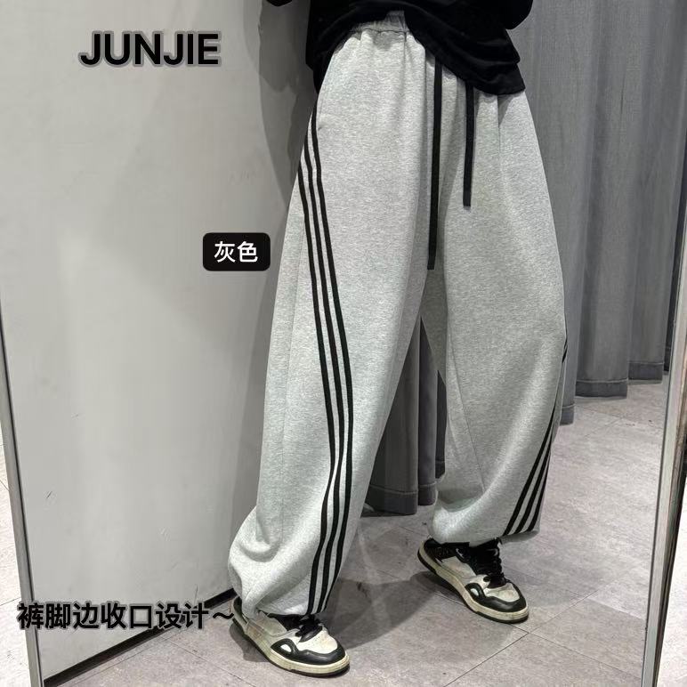 『JUNJIE』三杆卫裤·慵懒宽松百搭休闲运动长卫裤 59185