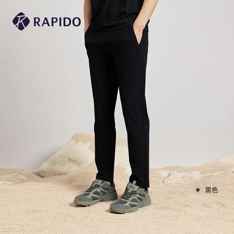 RAPIDO雳霹道2025春夏秋季男士直筒速干裤简约修身长裤CN5278G06