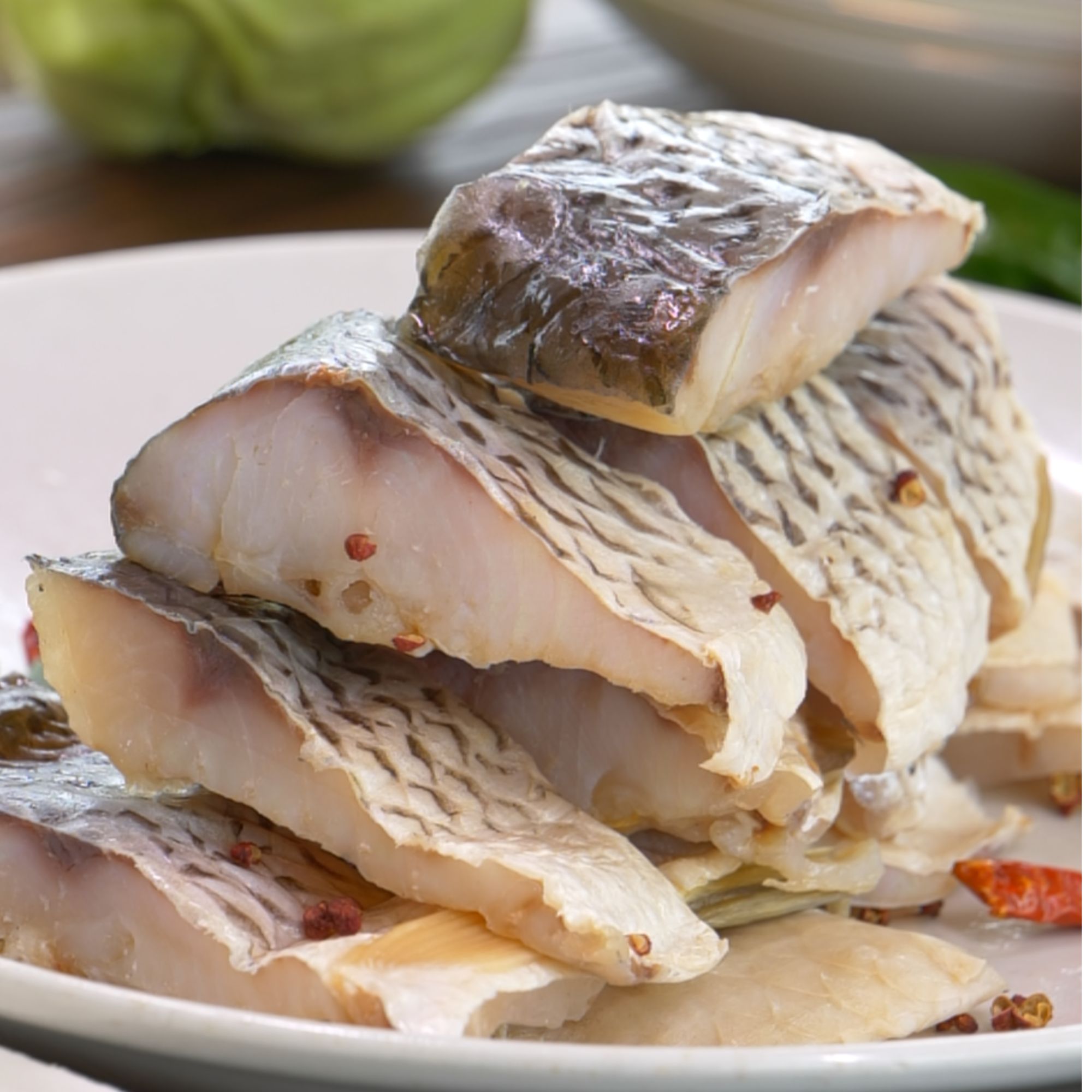 【1斤 】湖北风干草鱼块农家阳干鱼块咸鱼腊鱼糍粑鱼块