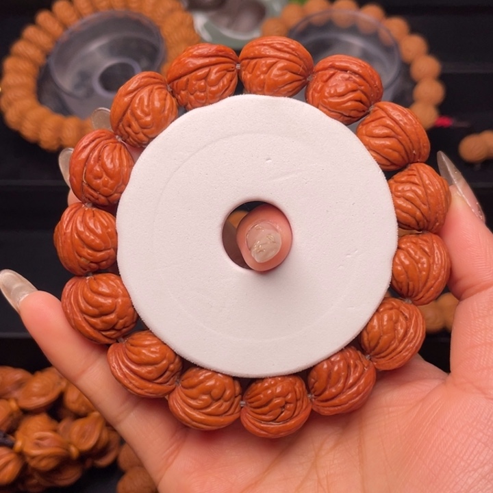 桃核手串17尺寸红魔荔枝（20号链接）