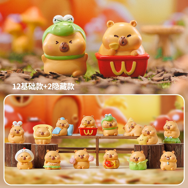 豚豚的美好生活桌面公仔踩后三位