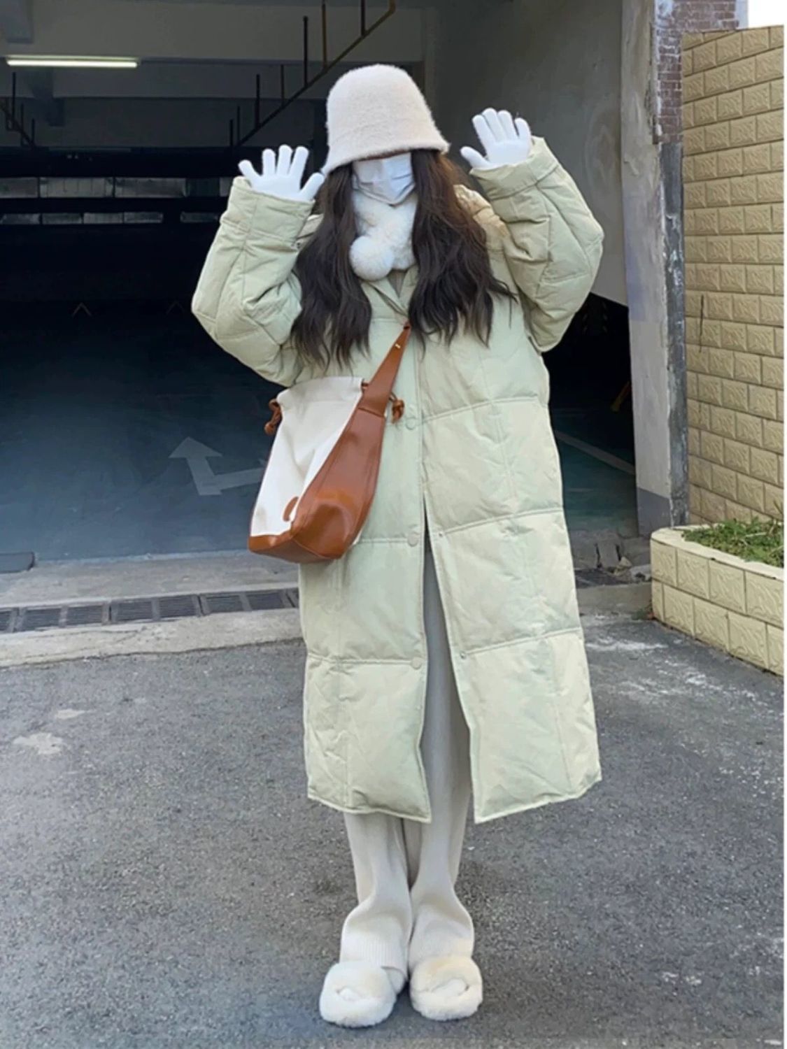 新款棉袄韩版宽松女中加厚冬季长款棉衣棉服7322#