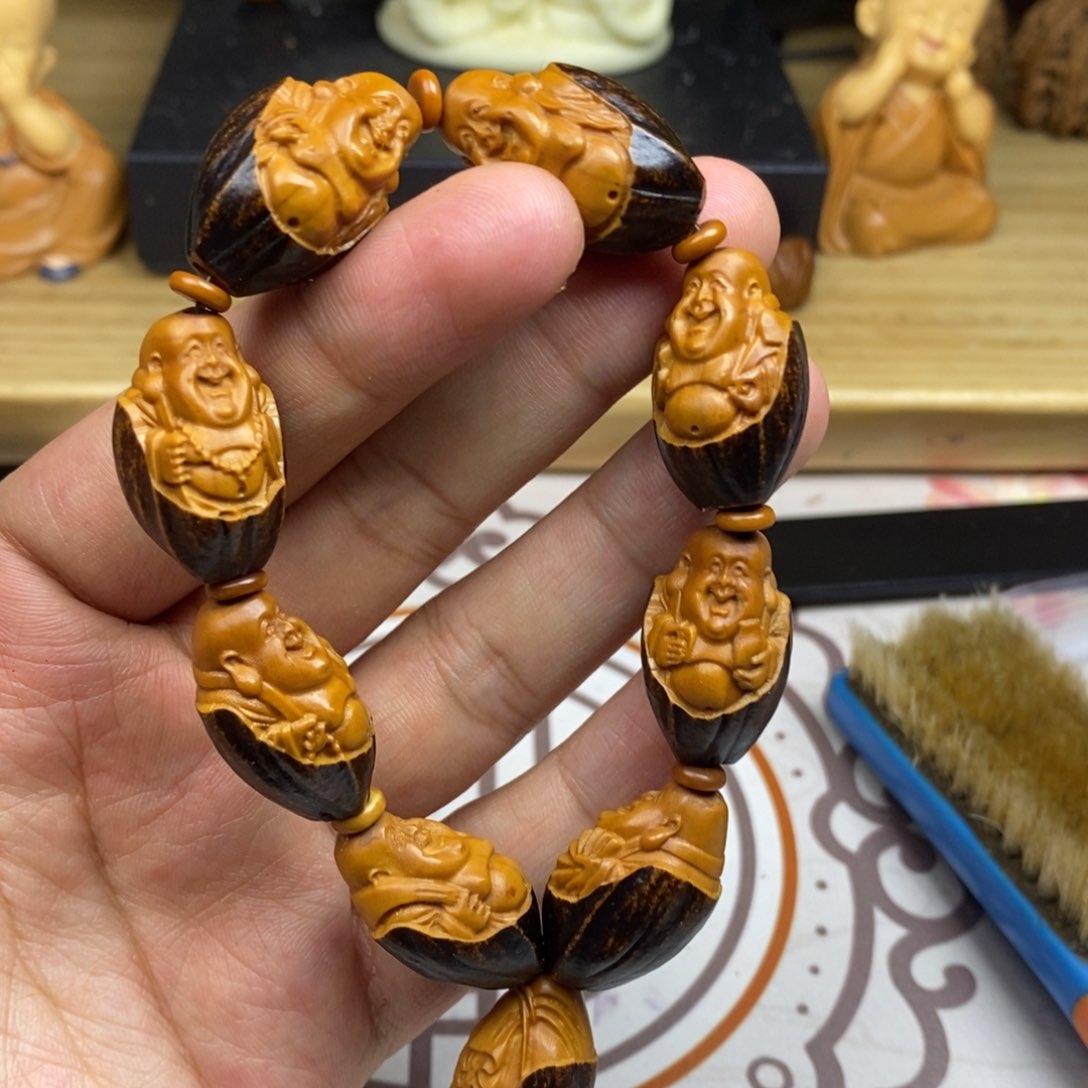 橄榄核手串/手链橄榄核雕刻工艺宇