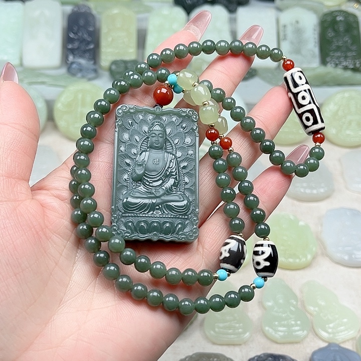 和田玉未镶嵌颈饰