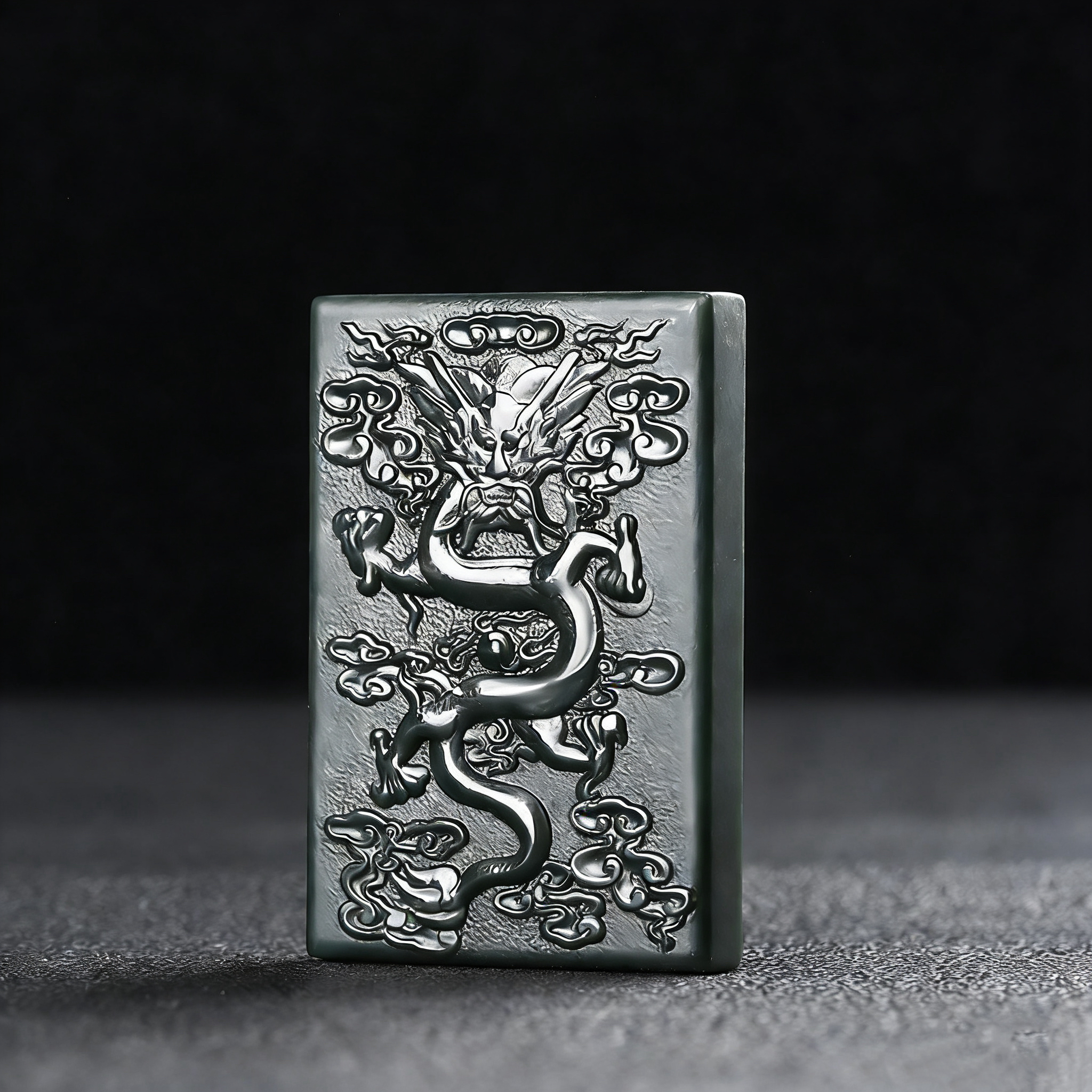 和田玉青玉龙腾盛世吊坠男女通用款双面精雕多样性发货拍一发一